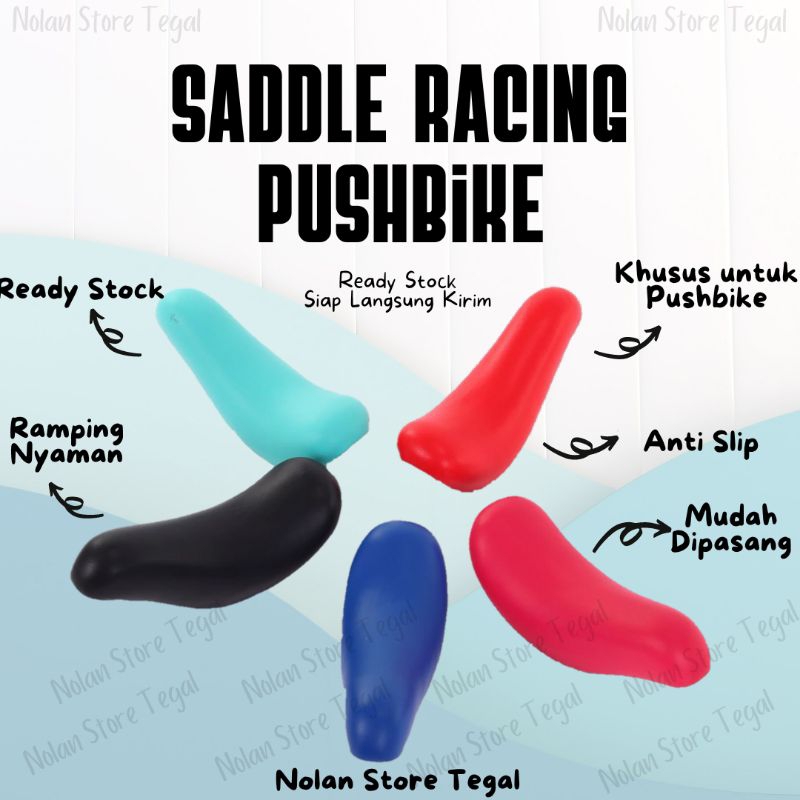 saddle pushbike / sadel pushbike balance bike sepeda anak