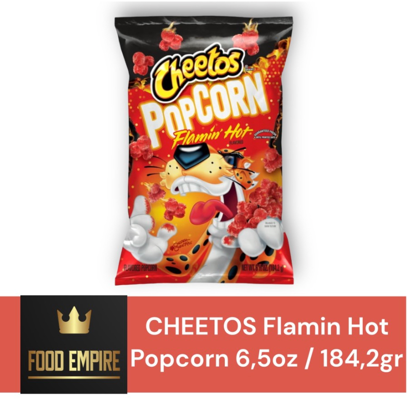 

CHEETOS Flamin Hot Popcorn 6,5 oz | Flavored Pop Corn 184 gr