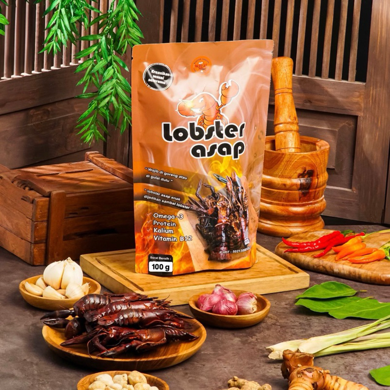 

Lobster asap kering 100 gram siap untuk di goreng atau di gulai
