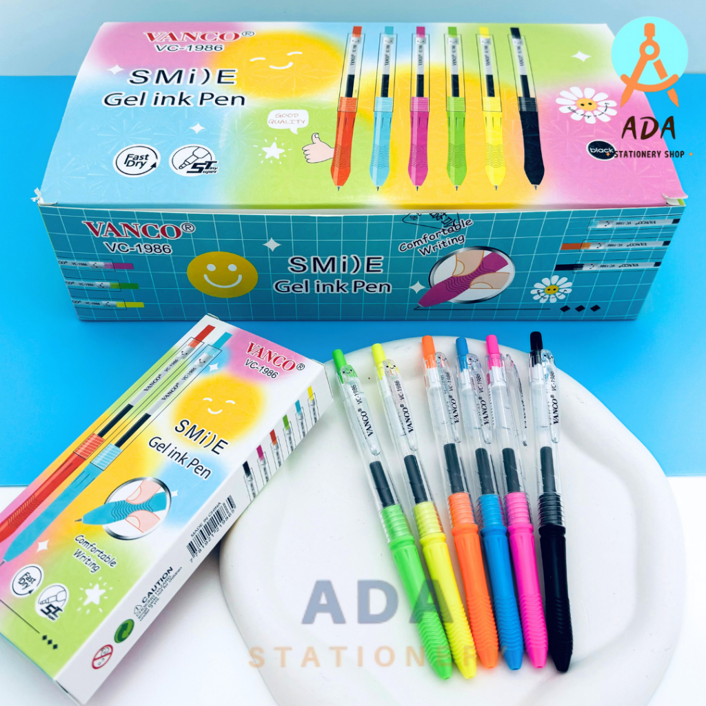 

GROSIR (12 pcs) PULPEN KLIK vanco / VC-1986/PEN CETEK/0.5mm