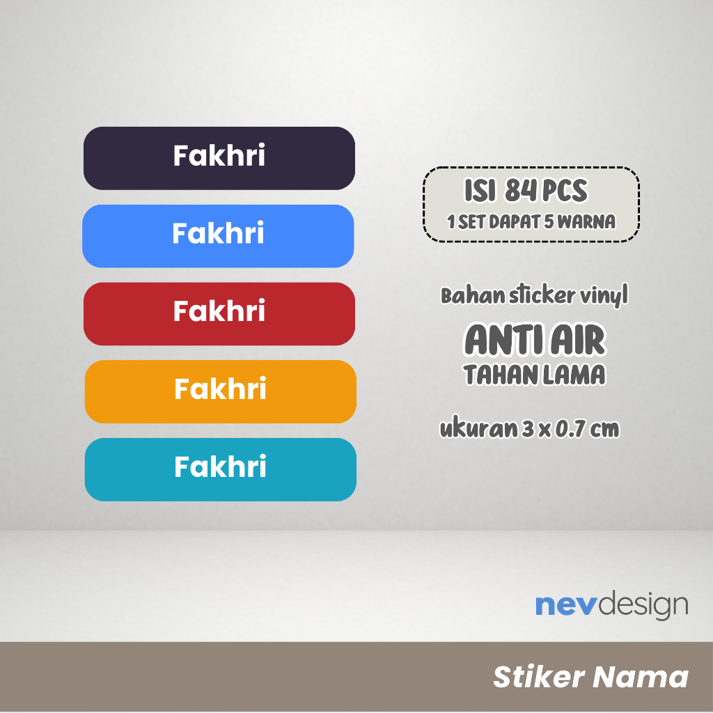 

Stiker Nama Alat Tulis Sekolah - Pensil Pulpen Penggaris - Karakter Minimalis - Custom Anti Air Waterproof - SN2-001 - Nev Design