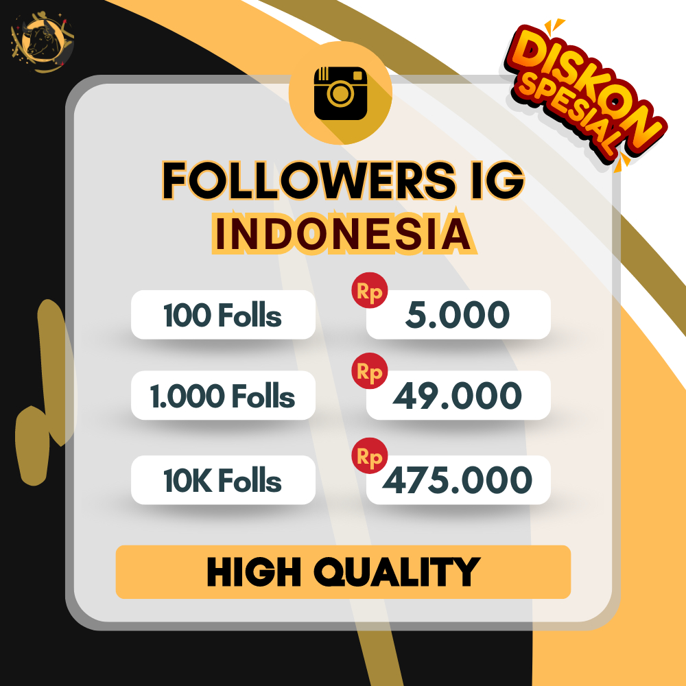 FOLLOWERS INSTAGRAM INDONESIA - FOLLOWER IG PERMANENT INDO