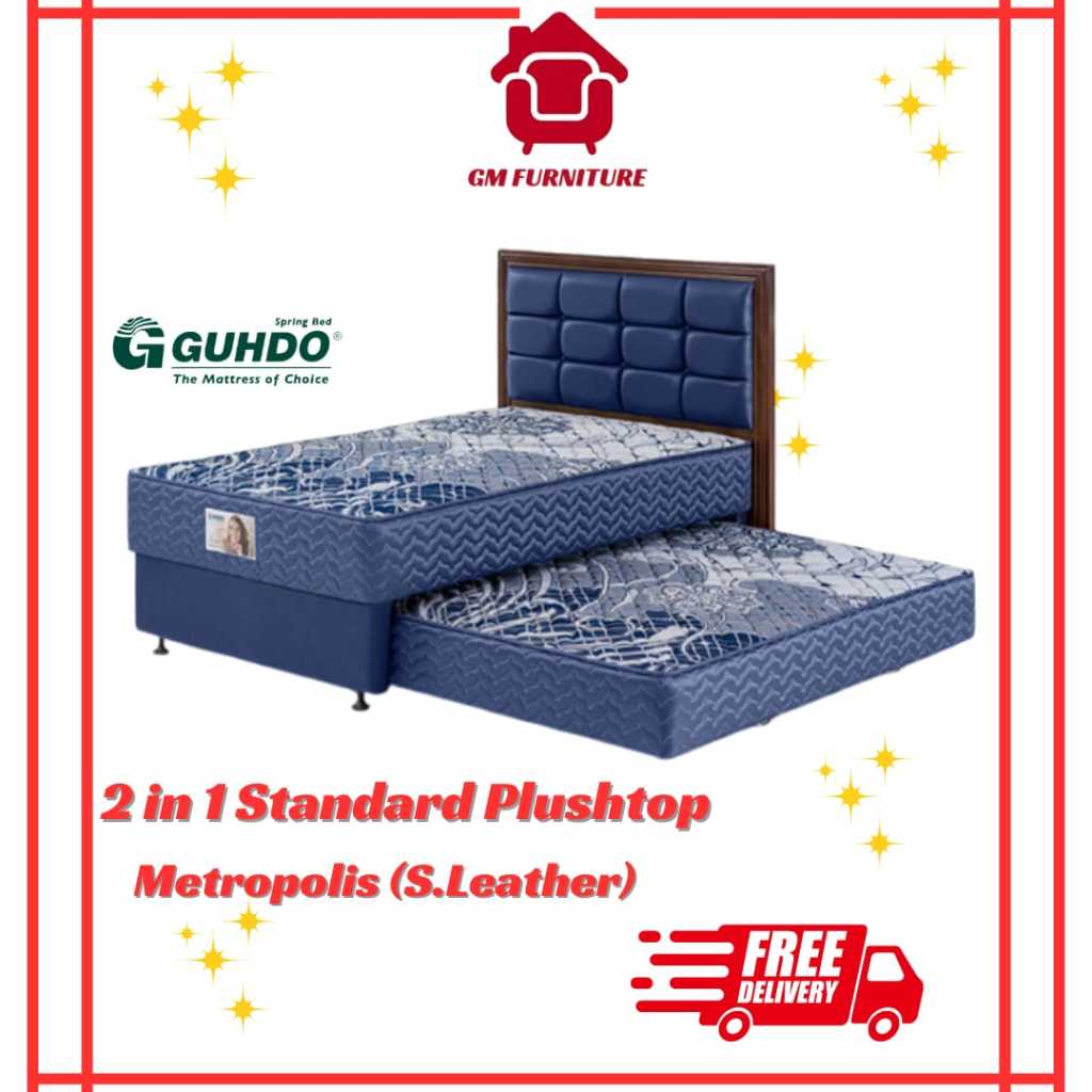 Guhdo Spring Bed 2in1 PlushTop Standard - Medallion