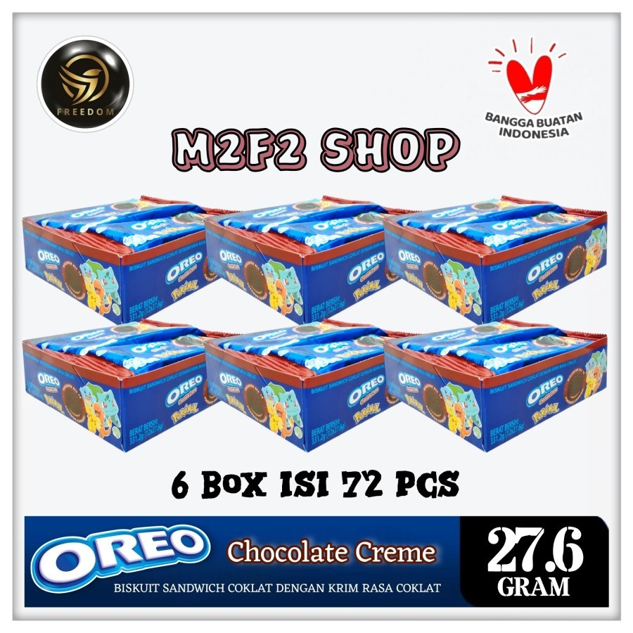 

Biskuit Oreo Sandwich Chocolate Creme | Krim Cokelat - 27,6 gr (Kemasan 6 Box)