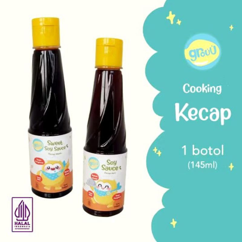 

GROUU - COOKING SAUCES - SOY SAUCE KECAP MPASI ORGANIK, BUMBU MPASI - NO MSG.