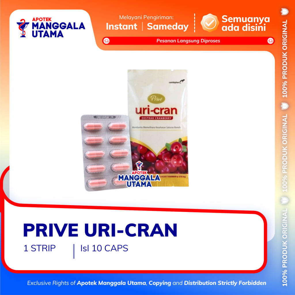 PRIVE URI CRAN PER STRIP 10 KAPSUL