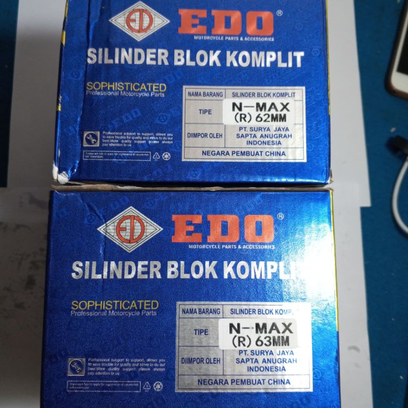 CYLINDER BLOCK SILINDER BLOK NMAX BORE UP ISI PISTON 62MM,63MM EDO