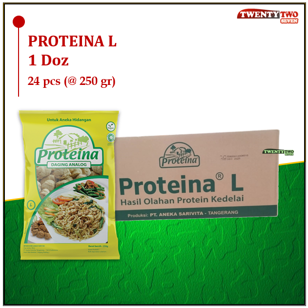 

Proteina L 1 Doz (@250 Gram) - 24 Pcs Protein Nabati