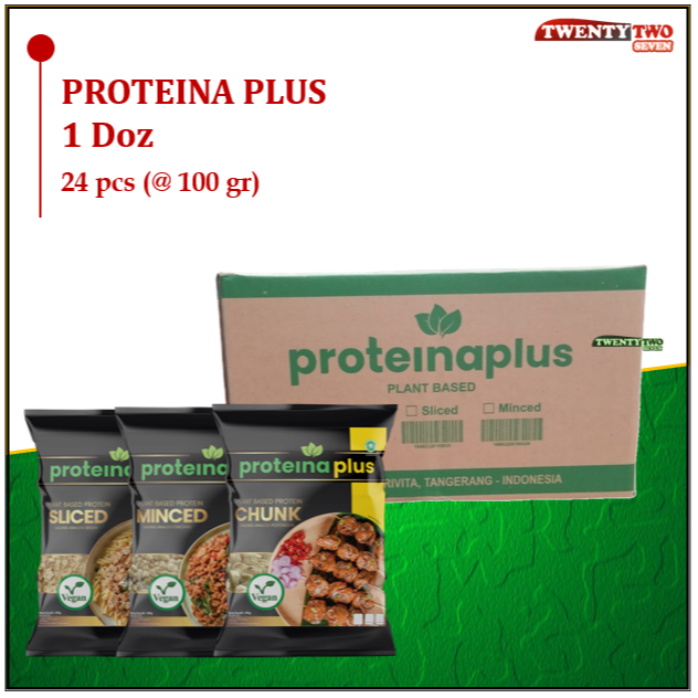 

Proteina Plus Doz Chunk Sliced Minced Protein Nabati Vegetarian Healthy