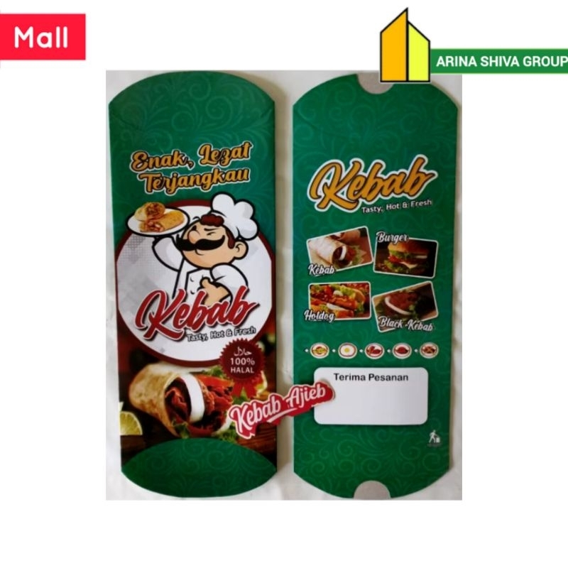 

100 LEMBAR KEMASAN KEBAB MINI IVORI PUTIH UKURAN 21 × 9.5 CM HIGH QUALITY TEBAL PRODUK TERBARU | KERTAS KEBAB TARIKAN MINI KEKINIAN | DUS KEBAB MINI VIRAL TIKTOK | BOX KEBAB TARIKAN MINI MURAH | TOKO KEBAB OFFICIAL | ARINA SHIVA GROUP 2789