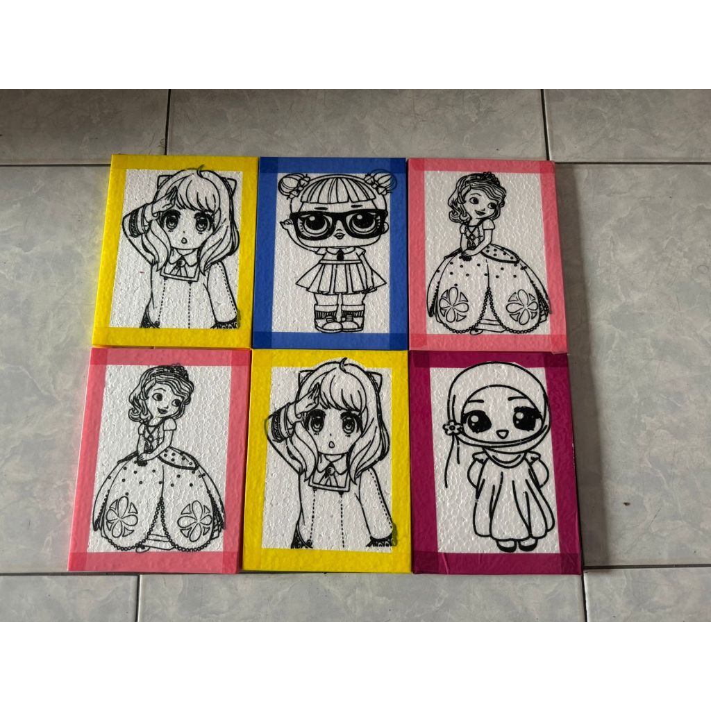 

(25 Pcs) [Lis Lakban] Styrofoam Lukis Uk 20x15x1 cm / Sterofoam Lukis Anak Lis Lakban