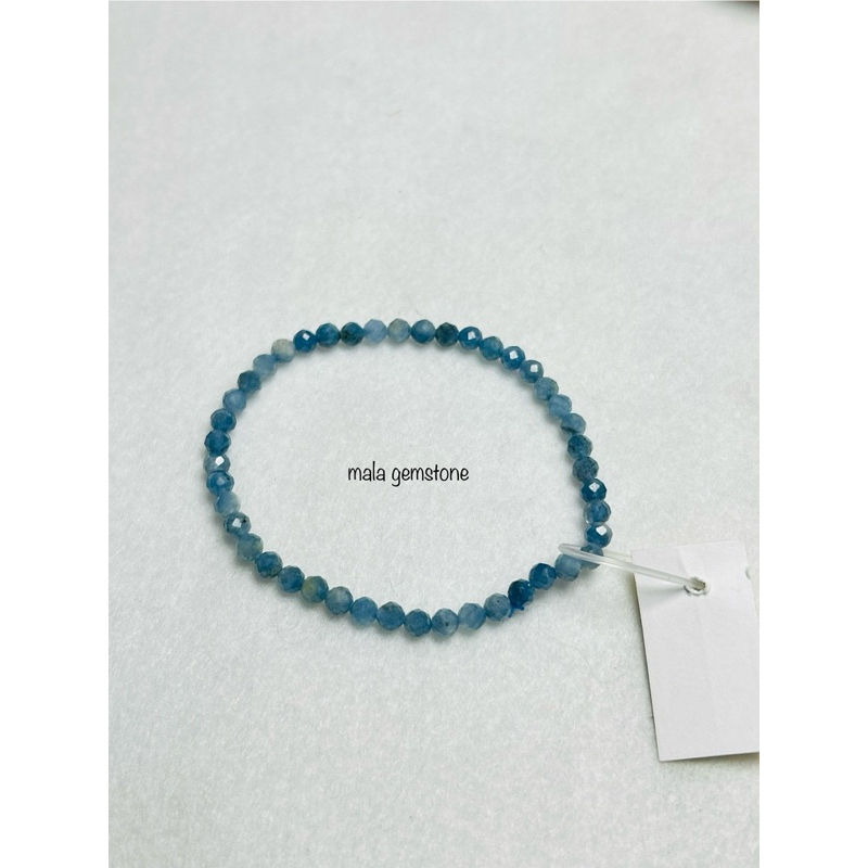 Natural Devil Aquamarine Bracelet Gelang Batu Alam Devil Aquamarine