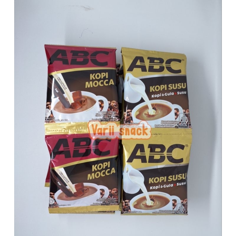 

ABC Kopi Susu Kopi Moca 1 Renceng 10 pcs