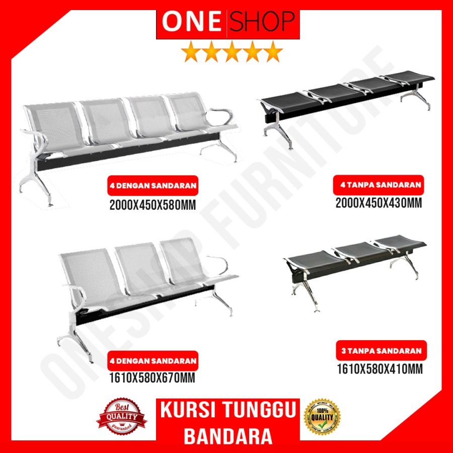 Kursi Tunggu Bandara / Waiting Chair / Kursi Tunggu Besi Stainless
