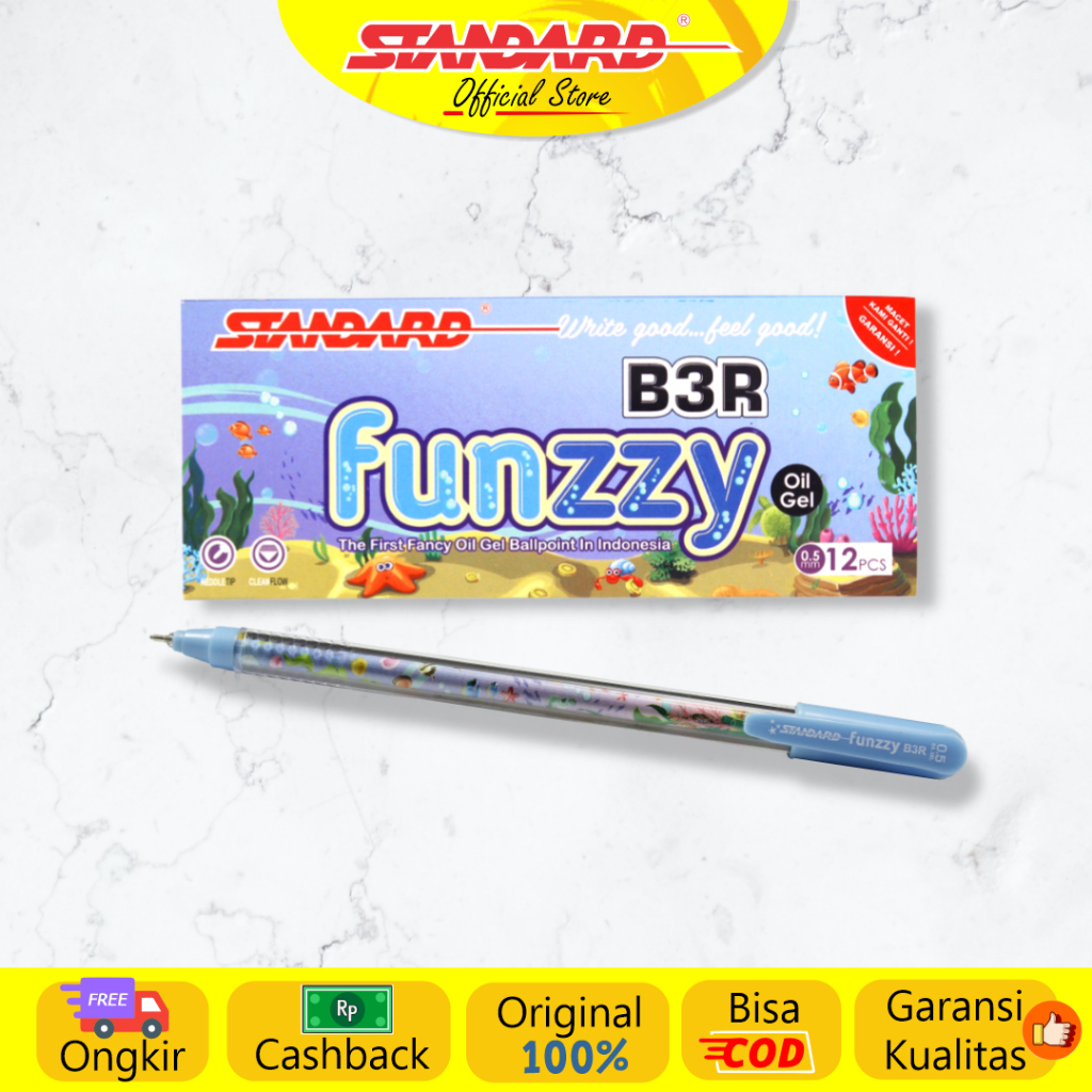 

Standard - Pulpen Funzzy B3R 0.5 ( Alat Tulis / Pen / Ballpoint / Pena )