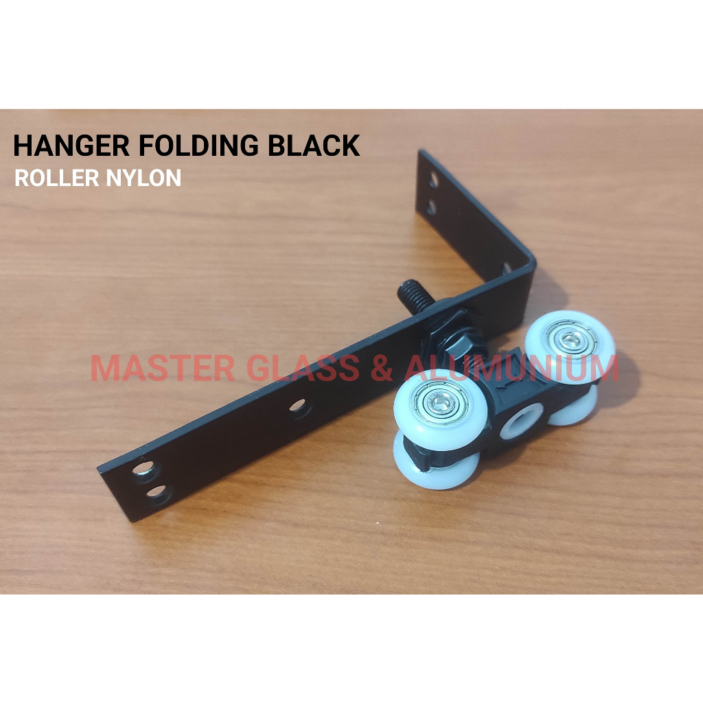 Roda Pintu Lipat / Folding Door Black