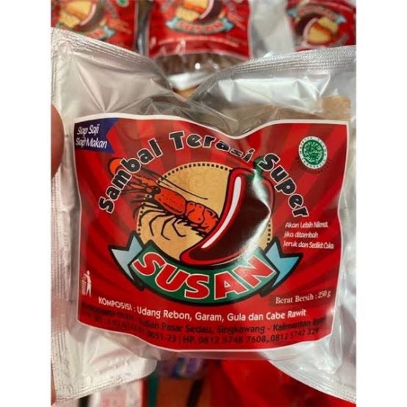 

sambal terasi super susan 250gr