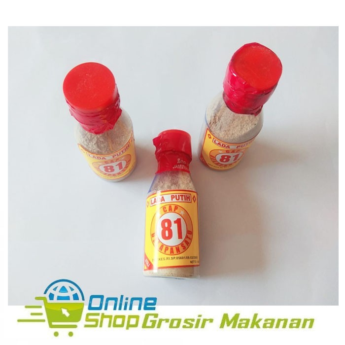 

Bumbu Instan / Lada Putih Cap 81 Botol - 40 Gram / Halal