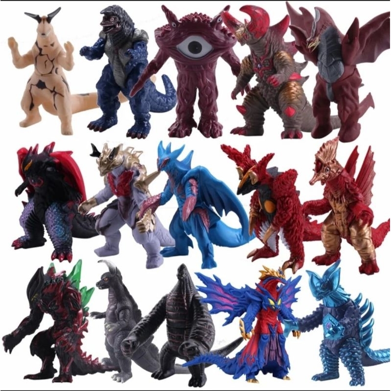 ACTION FIGURE MONSTER ULTRAMAN KAIJU FIGURE KOLESI GALACTRON GOLDRAS GABORA