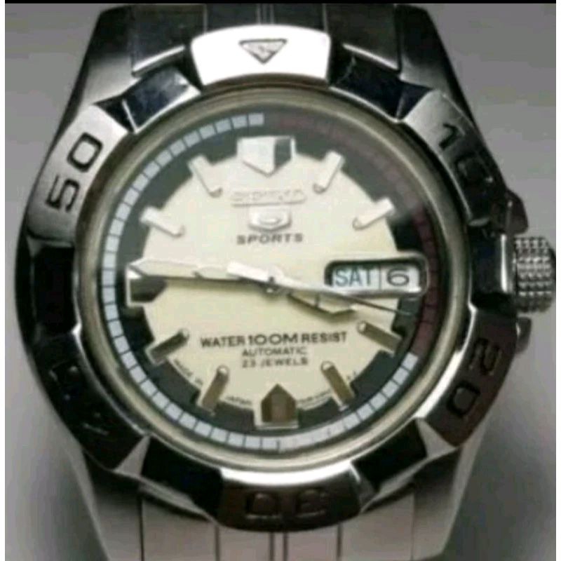 Seiko 5 Sport SNZE45J1 7S36-02LO Automatic Full Luminous Dial Rotating Bezel JDM Rare Item