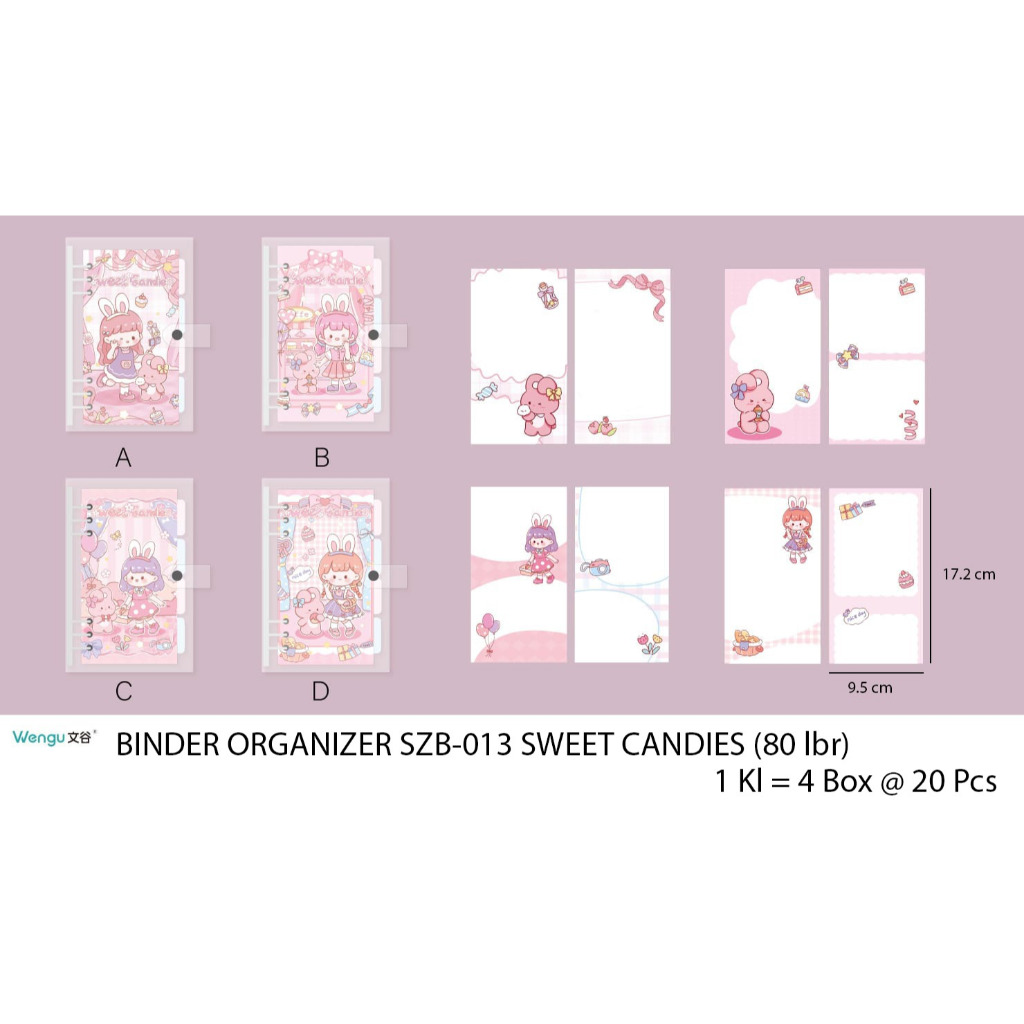 

BINDER ORGANIZER SZB-013 SWEET CANDIES WENGU