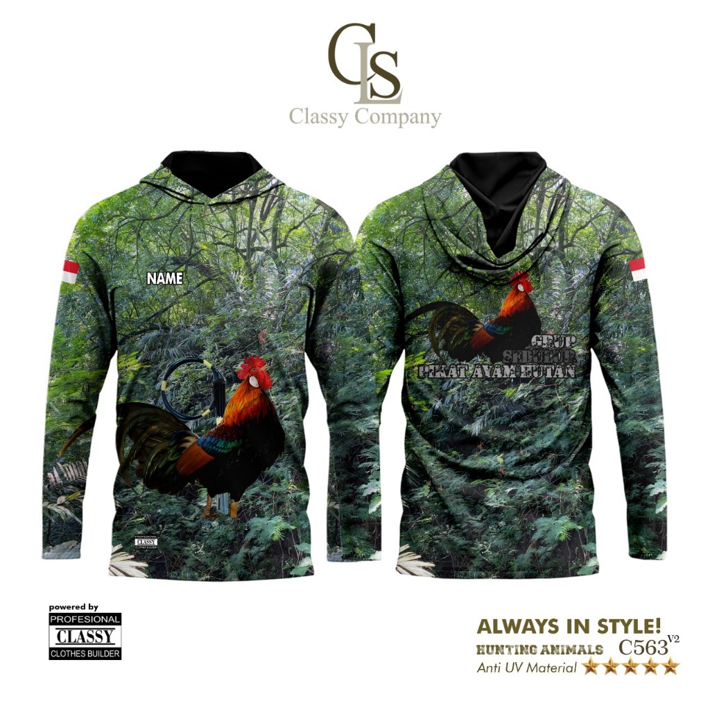 Classy Company | Hoodie Shirt | Baju Pikat Ayam Hutan, Baju Pemikat Ayam Hutan, Baju Jersey