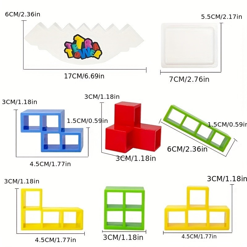 ~ HM8 ~ MAINAN  KESEIMBANGAN GAME SUSUN BALOK TETRIS TETRA TOWER / LANCING BLOCK TETRIS GAME TETRA T