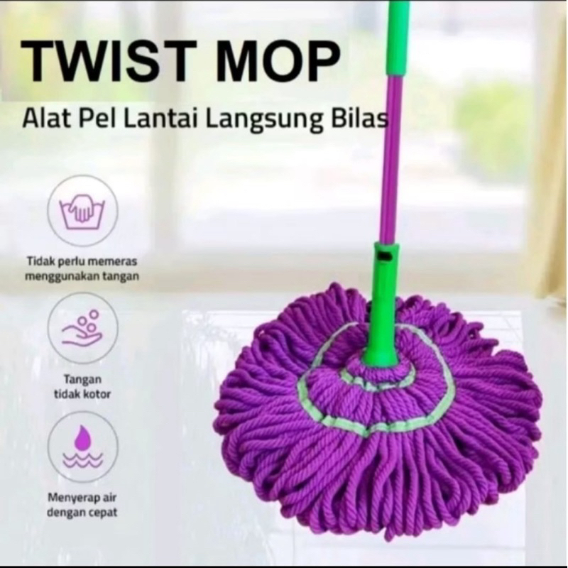 Twist mop, alat pel lantai, pel lantai,alat pel lantai peras