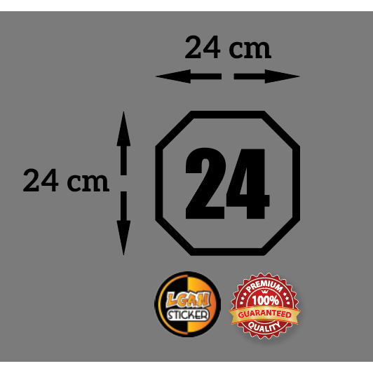

STICKER CUTTING ANGKA MODEL SEGI 8 UKURAN 24 CM BAHAN MERK ORACAL GLOSSY