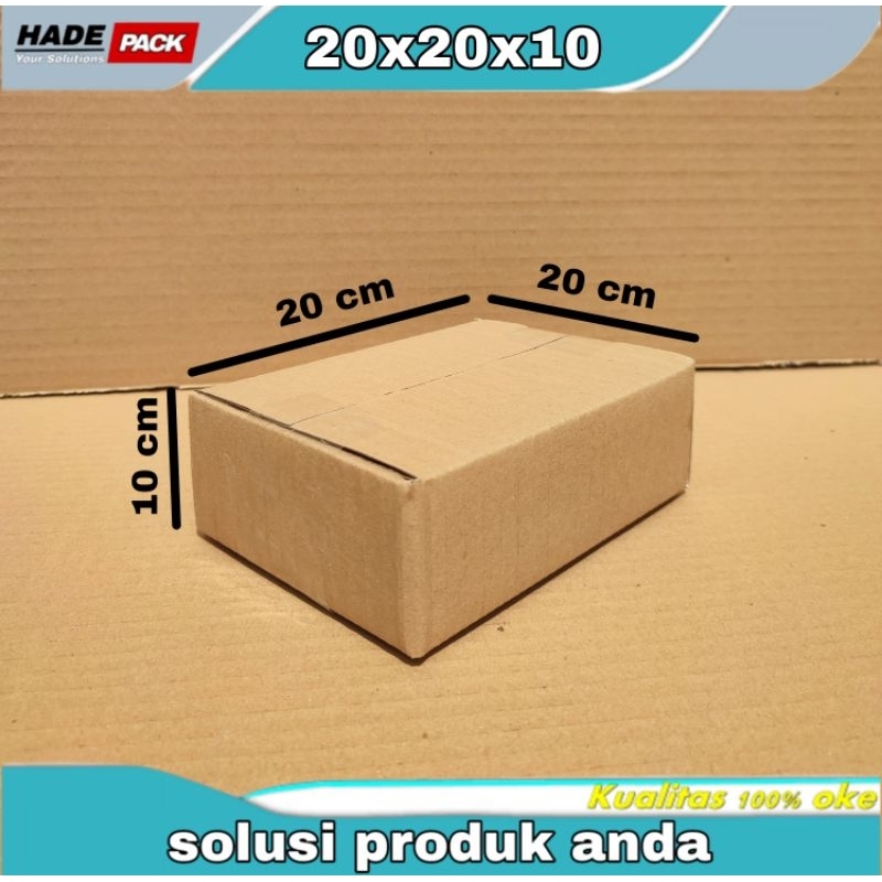 

Kardus 20x20x10 Cm kardus packing Box Packing expedisi Kotak suvenir Box Packing peking kardus souvenir paking Corrugated box B flute Single Wall