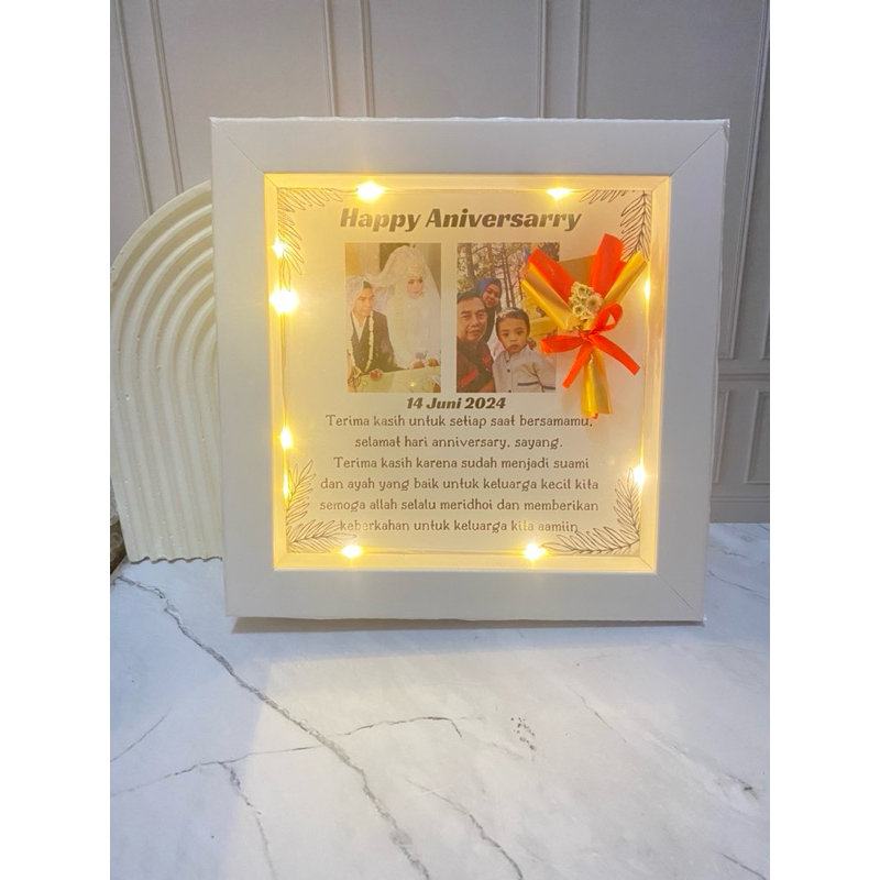 flowers frame 3D dry flowers 20×20 Custom| Bingkai 3d bunga kering edelweis budidaya | HADIAH WISUDA