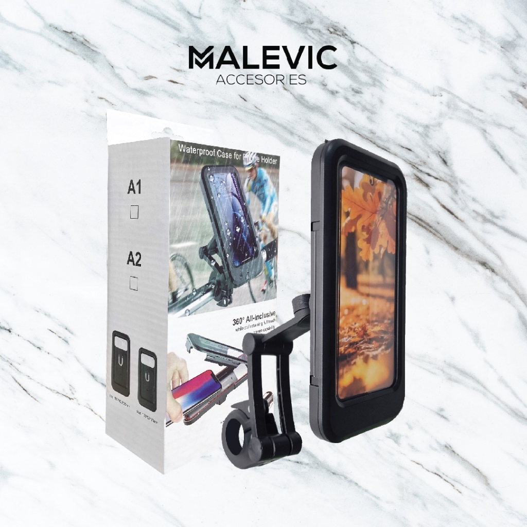 [MA] Holder Motor Anti Air / Phone Holder Motor / Phone Holder Water Proof / Tempat Dudukan Hp Seped