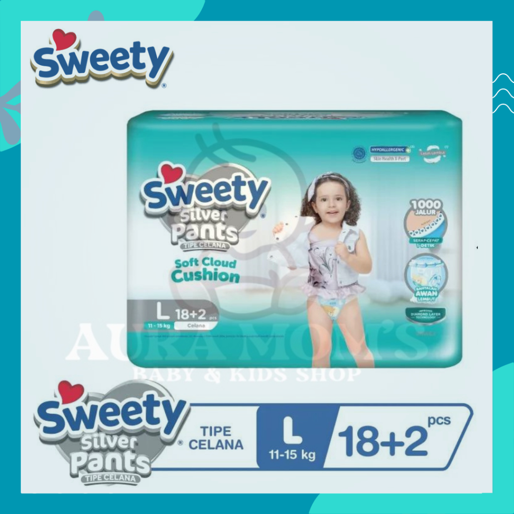 SWEETY - SILVER PANTS L18+2S | PAMPERS