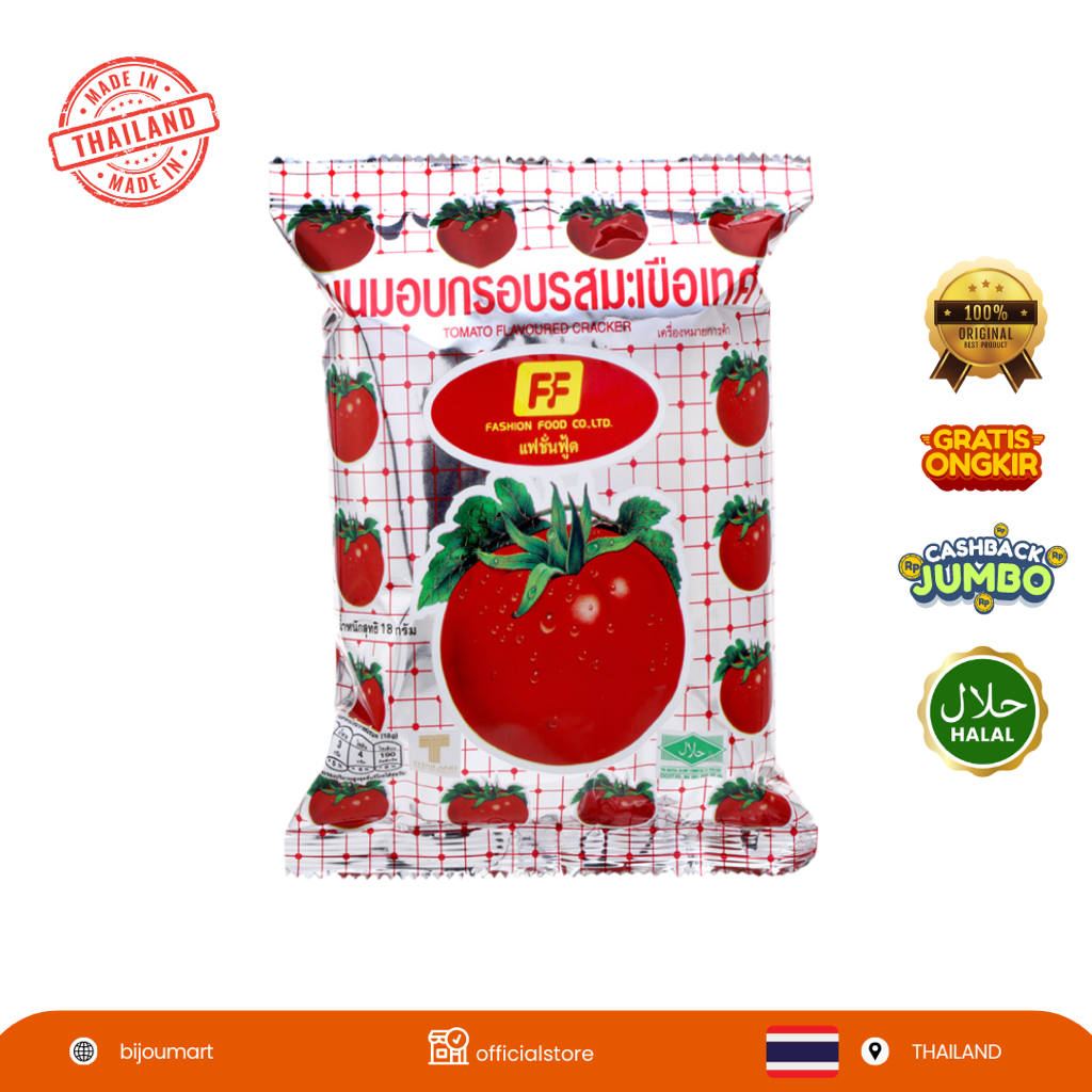 

[ THAILAND ORIGINAL ] SNACK TOMAT JISOO TOMATO CRACKERS 58gram