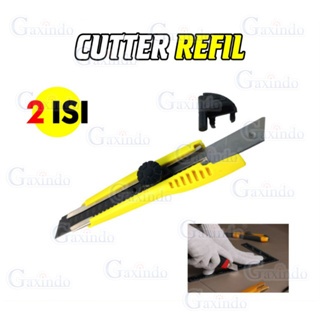 

PISAU CUTTER BESAR + 2PCS REFILL CUTTER C3404 ALAT POTONG KATER TAJEM