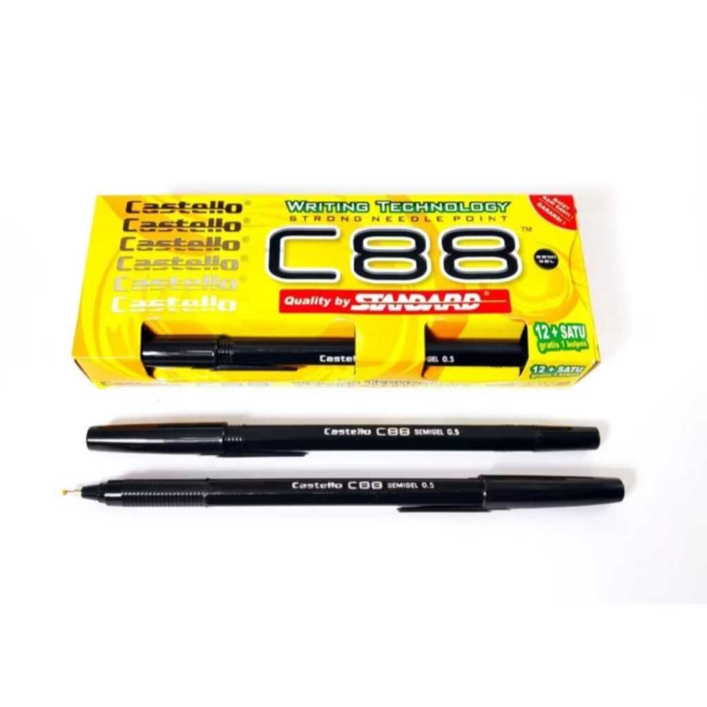 

pulpen standart c88 original perpack / ballpen standart / pena / castello c88