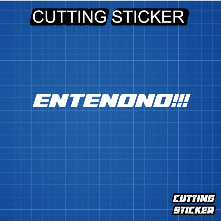 Sticker ENTENONO - stiker kata kata jawa viral