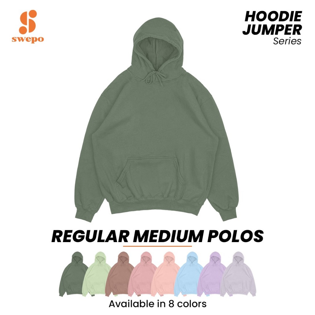 SWEPO Hoodie Jumper Reguler Polos Medium Hoodie