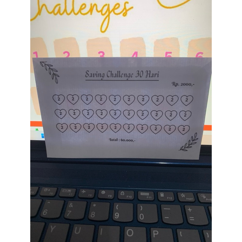 

30 DAYS SAVING CHALLANGE TABUNGAN AMPLOP KERTAS