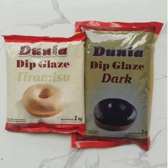 

Glaze Dunia dip glaze coklat 1 kg/glaze dunia coklat 1kg bag