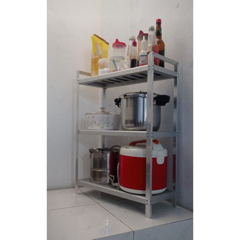 Rak Dapur / Rak Sepatu / Rak Serbaguna / Rak Alumunium / Rak Aluminium / Lemari Aluminium