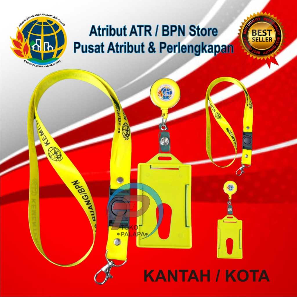 

YEN Tempat Id Card + Lanyard Atr/Bpn Bahan Plastik Kuat