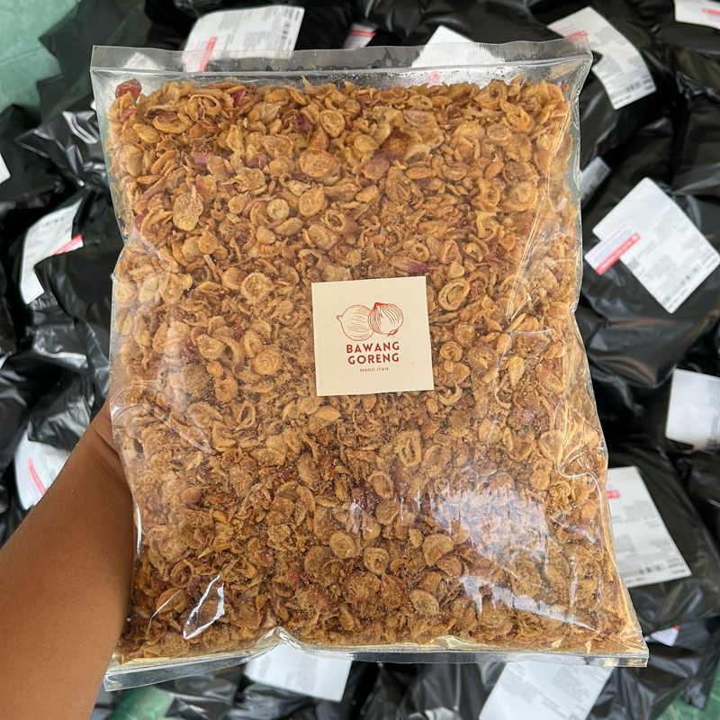 

BAWANG GORENG - Grade A [ 1 Kg ] Bawang Merah Goreng / Brambang Goreng, Grade A, Refill
