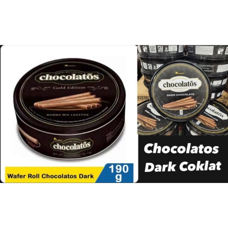 

ChocolatosDark Chocolate wafer roll berat190g