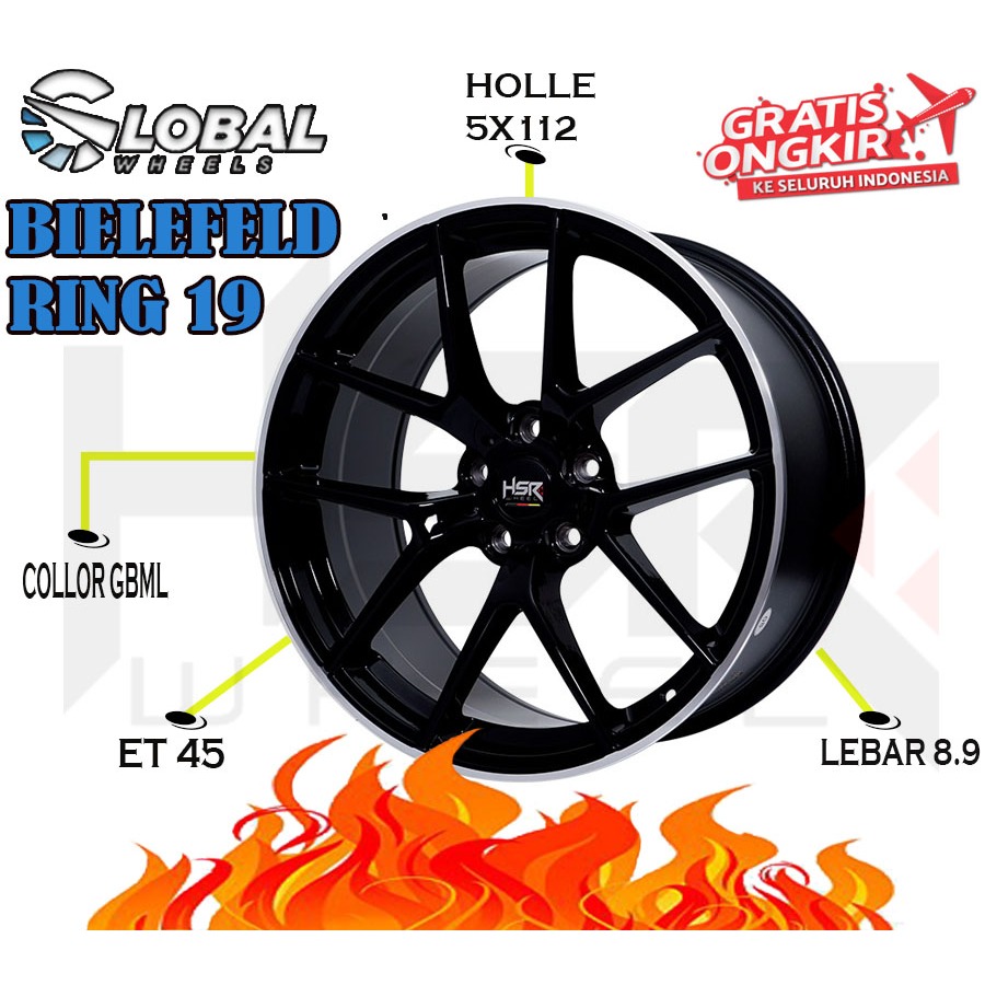 Velg Mobil HSR Bielefeld Ring 19 Buat Mobil Mercy Innova Zenix Glory