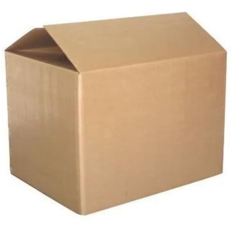 

45x45x45 cm kardus double wall polos packing kemasan karton dus besar corrugated kraft packaging