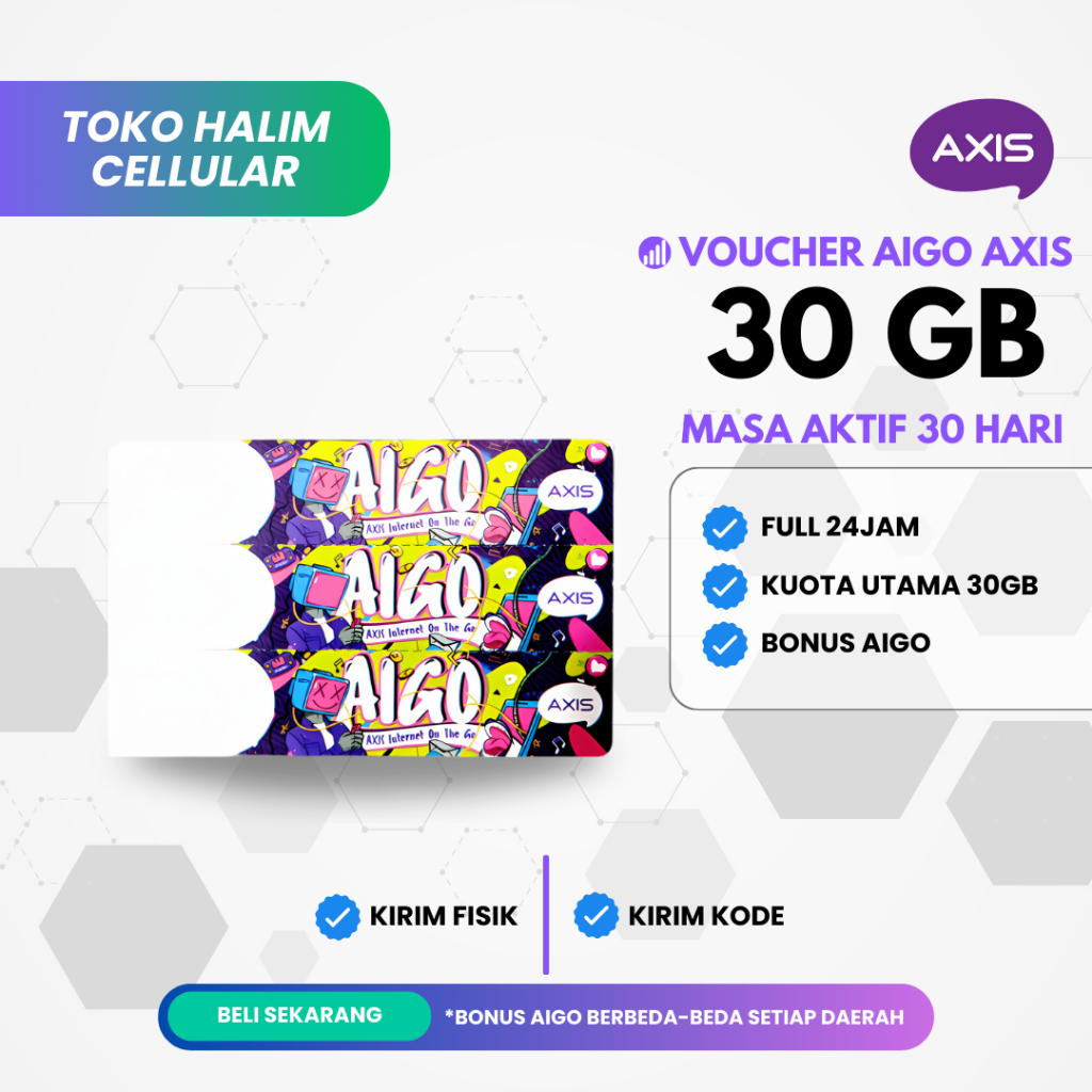 Voucher Axis 30GB 30 Hari