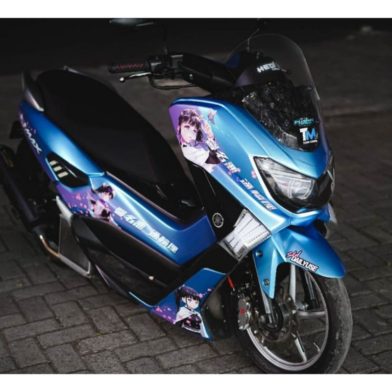 STRIPING TRANSPARAN NMAX OLD CUSTOM ANIME