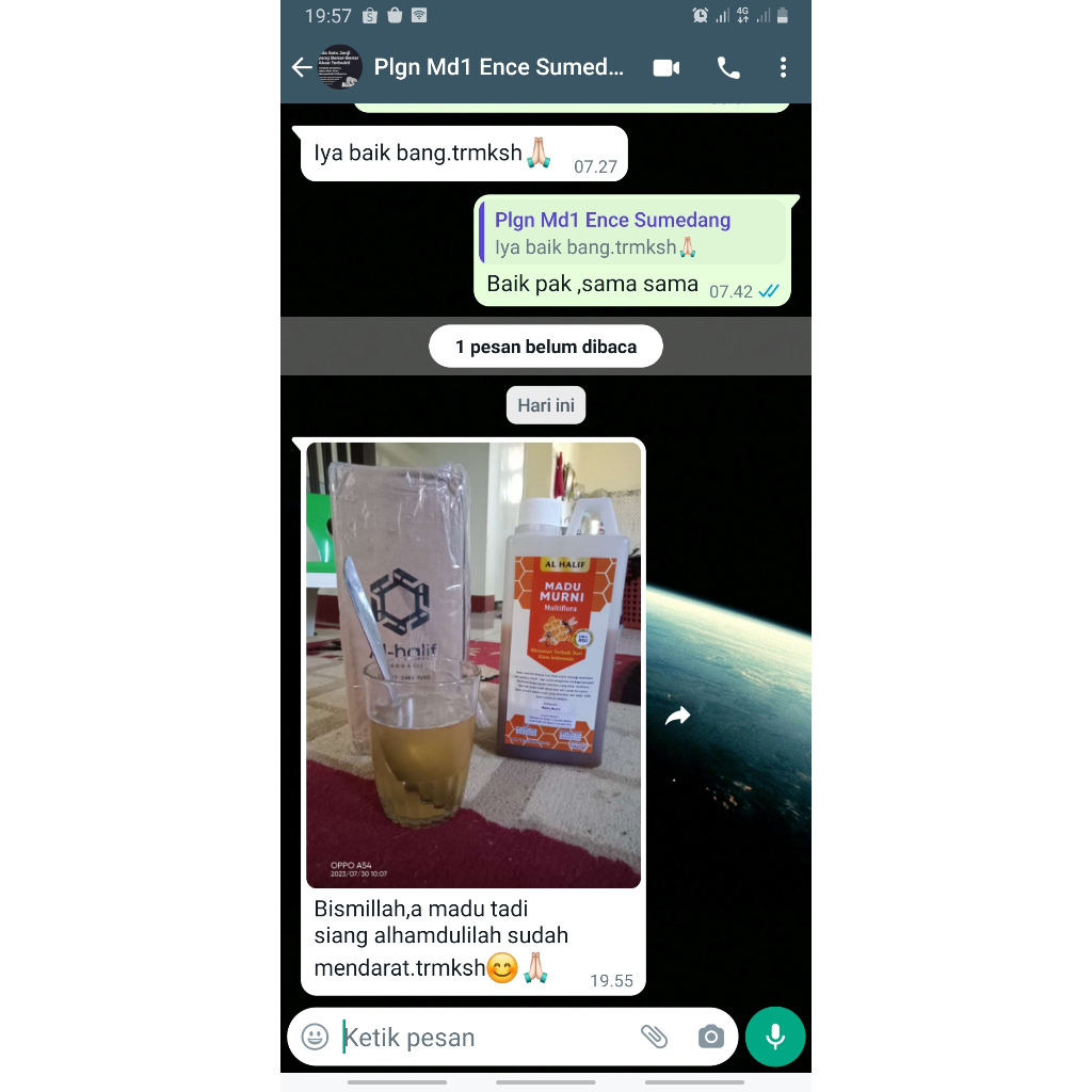 

Ygshop17 Al - Halif - Madu Murni 100% Tanpa Campuran I Madu Asli 100%