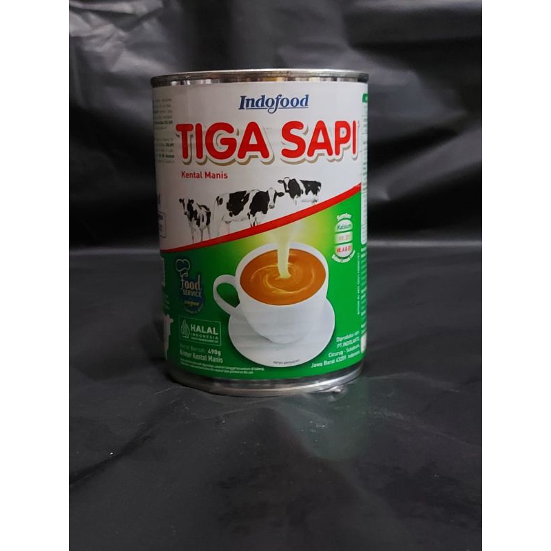 

Susu Kental Manis TIGA SAPI INDOFOOD 490gr/SKM Indofood